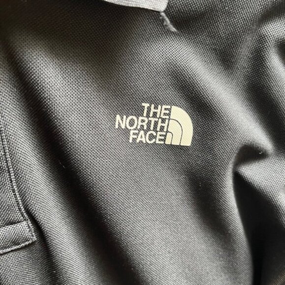 The North Face classic black polo shirt Sz M - Picture 3 of 7